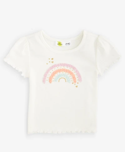 Epic Threads Toddler Girls' 12M-5T Rainbow Elevated Ribbed T-Shirt, Macy's Exclusive