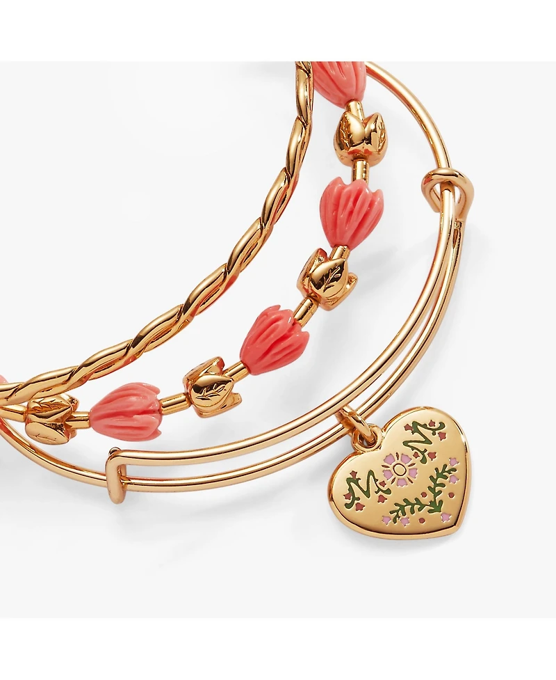 Alex and Ani Mom Tulip Set of 3