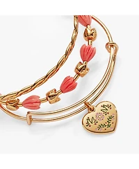 Alex and Ani Mom Tulip Set of 3