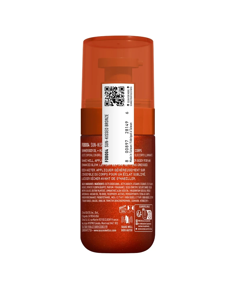 Nyx Professional Makeup Fat Oil Body Oil, 2.36 oz.