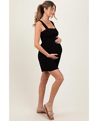 Black Ribbed Smocked