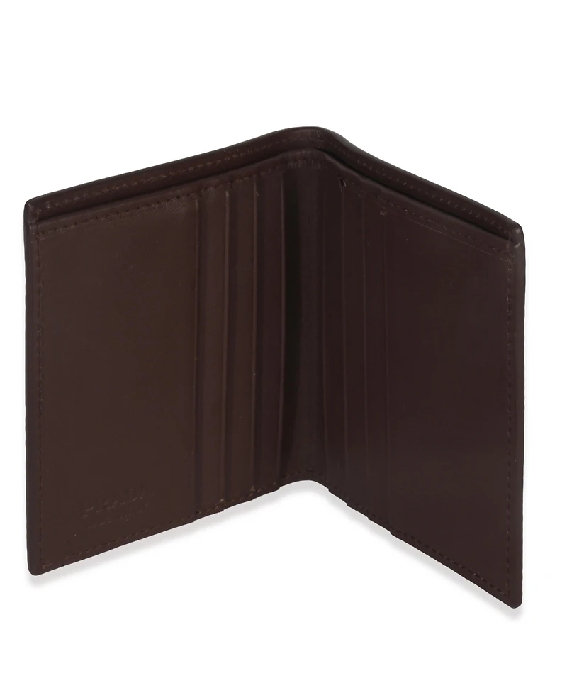 Pre-Owned Prada Brown Saffiano Sienna Bi-Fold Wallet