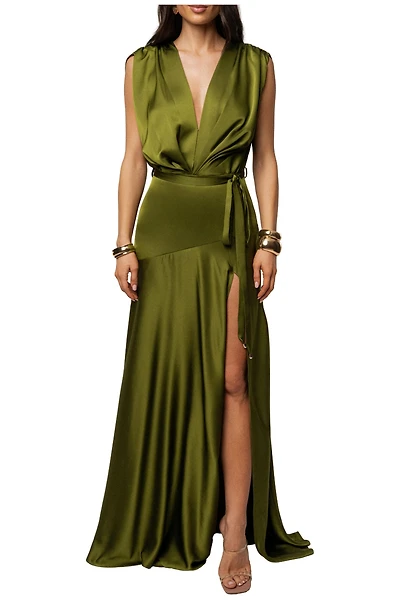 Jluxlabel Women's Amalia Satin Maxi Dress