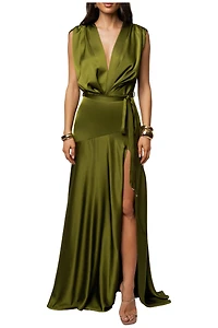 Jluxlabel Women's Amalia Satin Maxi Dress