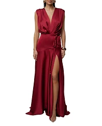 Jluxlabel Women's Amalia Satin Maxi Dress
