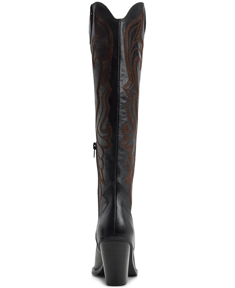 Aldo Women's Revolve Western Block Heel Knee-High Boots