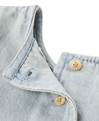Levi's Girls' 4-6x Yoke Short-Sleeve Top and Pants, 2-Piece Set