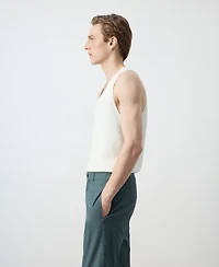 Mango Men's Slim-Fit Cotton Tank Top