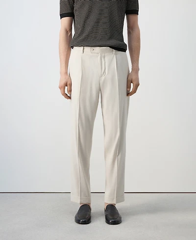 Mango Men's Boston Regular-Fit Suit Pants