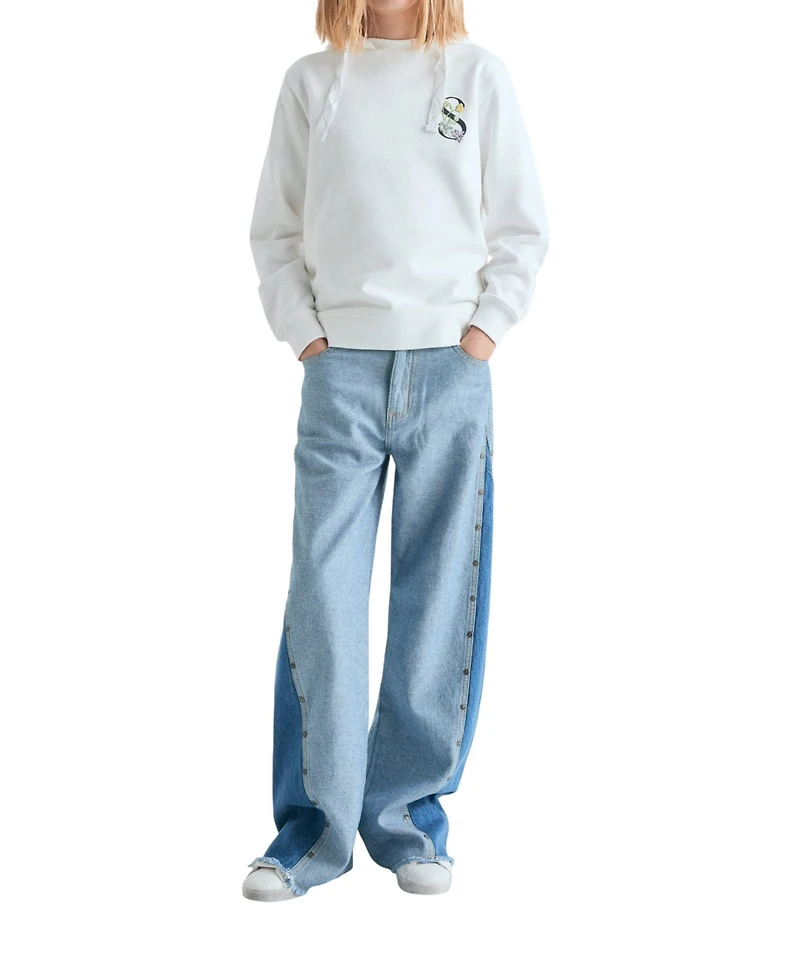 Scalpers Big Girls sweatshirt with garden motif