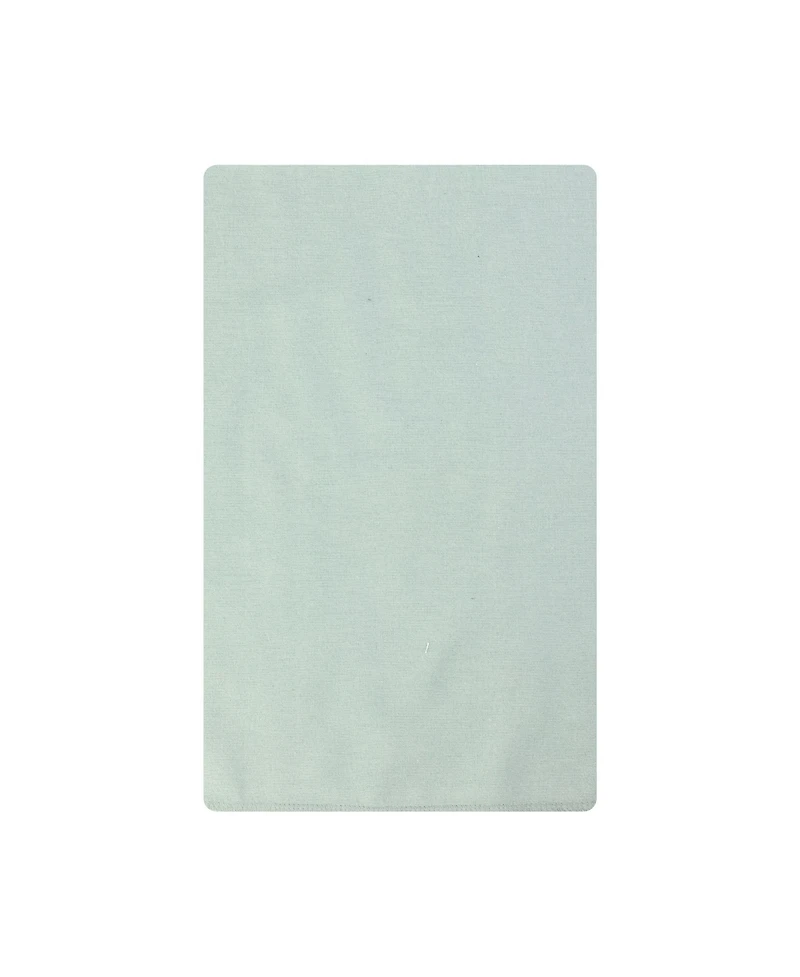 Hudson Baby Infant Cotton Poly Flannel Burp Cloths Bundle 12-Pack, Little Sea Turtle, One Size
