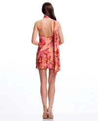Dress the Population Women's Lily Halter Neck Mini