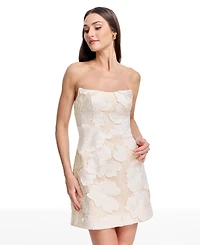 Dress the Population Women's Amity Strapless Structured Mini