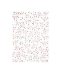 Hudson Baby Girl Cotton Poly Flannel Burp Cloths -Pack, Sweet Little Floral
