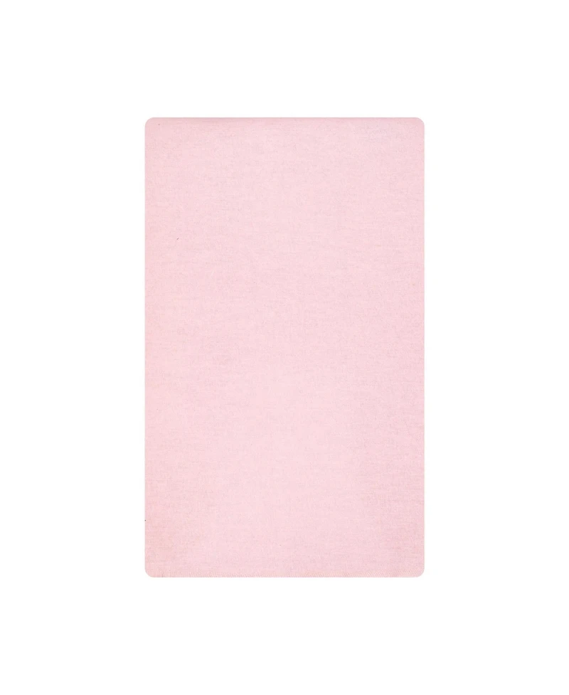Hudson Baby Girl Cotton Poly Flannel Burp Cloths Bundle 12-Pack, Wild Rose Floral, One Size