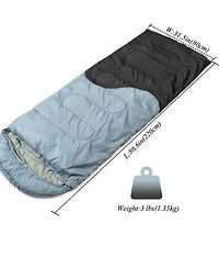 Gnuadz Sleeping Bag 3 Seasons Adults Camping Hiking Lightweight Portable Backpacking Spring Summer Fall Winter