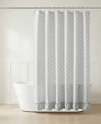 Intelligent Design Savanna Floral Ruffle 13-Pc. Shower Curtain Set