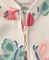 Carter's Baby Girl's Butterfly Snug Fit Sleep & Play