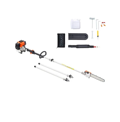 Sugift Gas Pole Saw 43CC 2 Stroke Gas Powered Pole Saws with 12 inches Cutting Bar