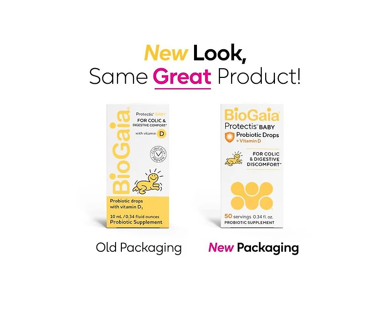 BioGaia Baby Probiotic Drops + Vitamin D | Ease Crying, Colic and Support Immune Health | 50-Day Supply