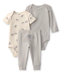 Carter's Baby Girl's or Boy's Elephant Bodysuit & Pant 3-Piece Set