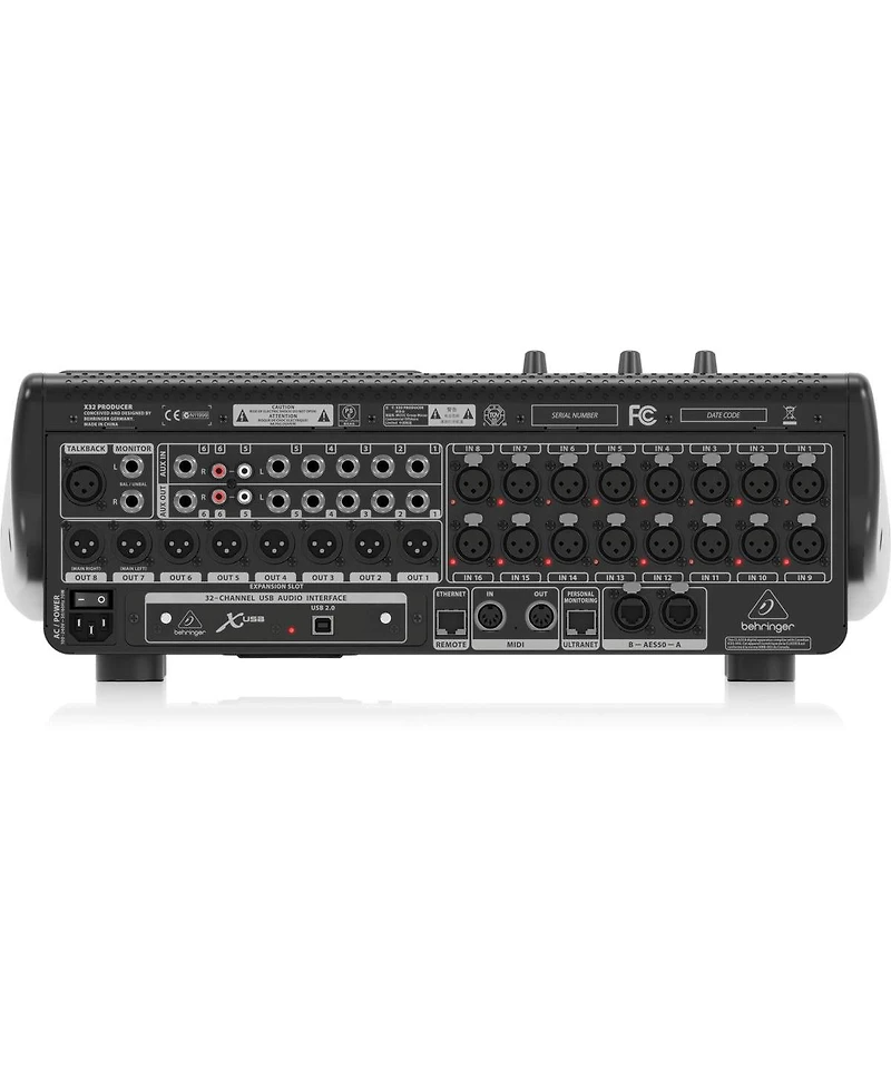 Behringer X32 Producer 40-Input, 25-Bus Rack-Mountable Digital Mixing Console with 16 Programmable Midas Preamps, 17 MFaders, 32-Channel Audio