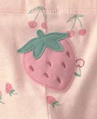 Carter's Baby Girl's Strawberry Bodysuit & Pant 3-Piece Set