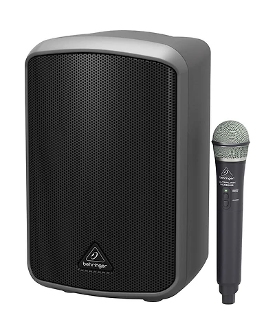 Behringer Europort MPA100BT 2-Way All-in-One Portable 100W Bluetooth Speaker with Wireless Microphone System