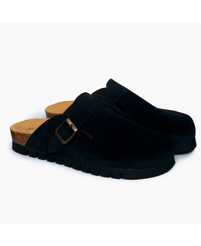 Plakton Women's Clog Suede Bogey