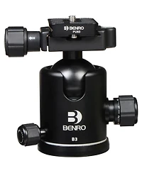 Benro B3 Triple Action Quick Release Ballhead, 66lbs Maximum Load