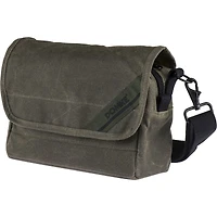 Domke F-5XB RuggedWear Canvas Shoulder and Belt Bag for Dslr and Mirrorless Cameras and 1-2 Lenses, Military Green
