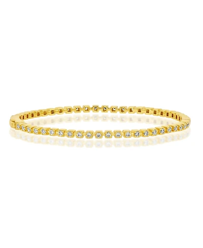 Simona Round 4-Prong Cz Bangle