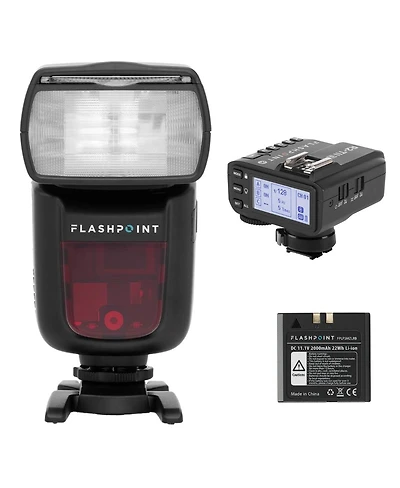 Flashpoint Zoom Li-on R2 Ving V860IIC Ttl On-Camera Flash Speedlight with X2 Ttl Trigger Kit for Canon Cameras