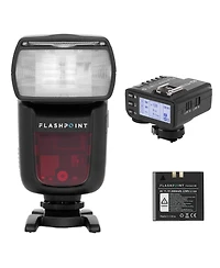 Flashpoint Zoom Li-on R2 Ving V860IIC Ttl On-Camera Flash Speedlight with X2 Ttl Trigger Kit for Canon Cameras