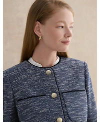 Hobbs London Women's Nessie Boxy Collard Jacket