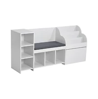 Sugift Kids Reading Nook Storage Bench Bookshelf Toy Organizer