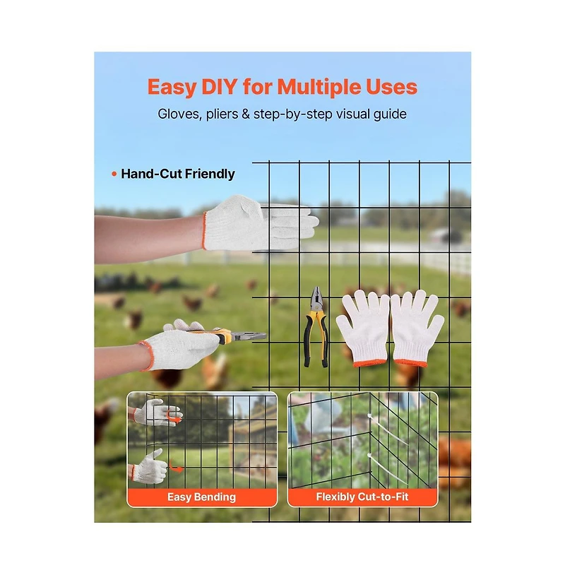 Sugift Hardware Cloth 24 inches x 25 feet 2 x 3 in Mesh 16 Gauge Galvanized Wire Mesh Roll