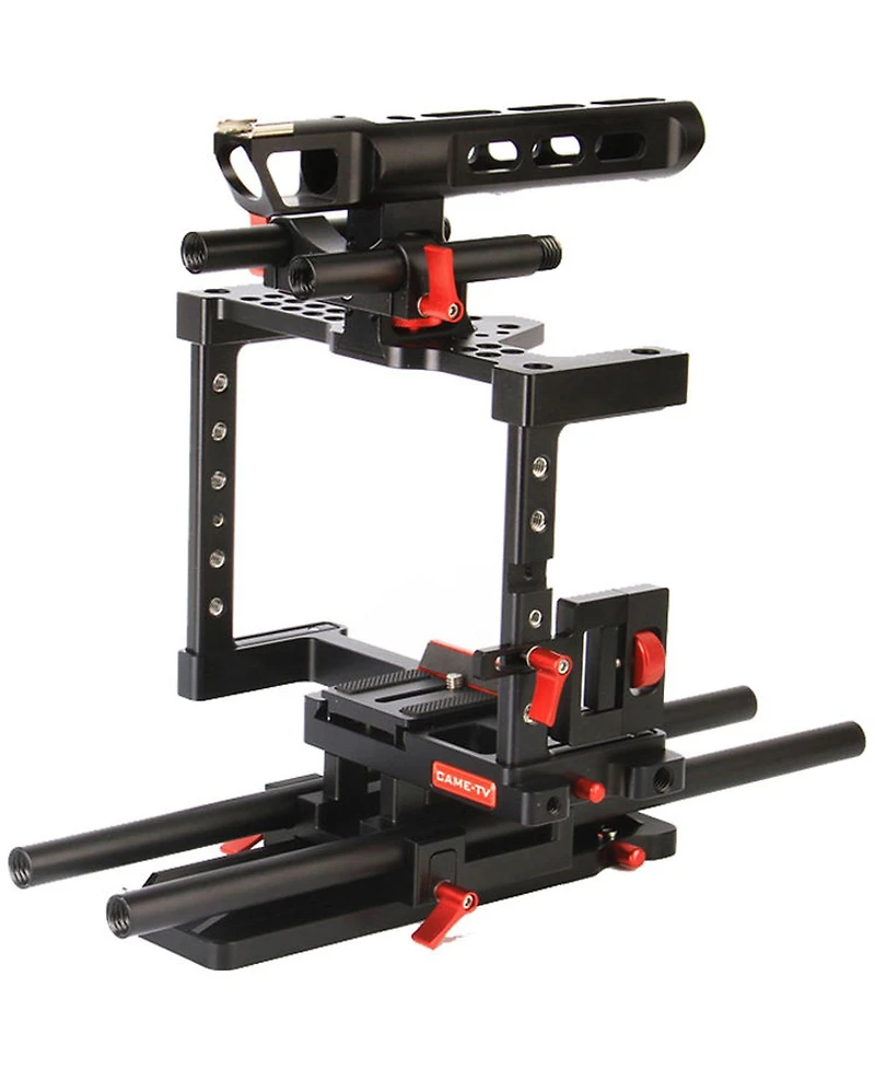Came-tv Dslr Cage with Hand Grip for Panasonic GH4, Sony A7s and Canon 5D Mark Iii Cameras