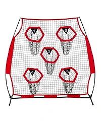 Mecale 6 x 6 Ft Football Trainer Throwing Net with Carry Case