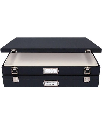 Archival Methods Museum Case with Lined Buckram Cover, 30.5 x 40.5 x 2.5 Inch Depth