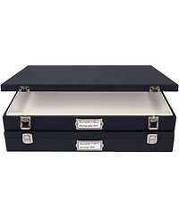 Archival Methods Museum Case with Lined Buckram Cover, 30.5 x 40.5 x 2.5 Inch Depth
