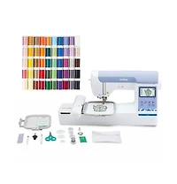 Brother PE900 Embroidery Machine with 193 Designs and 50-Piece Thread Set