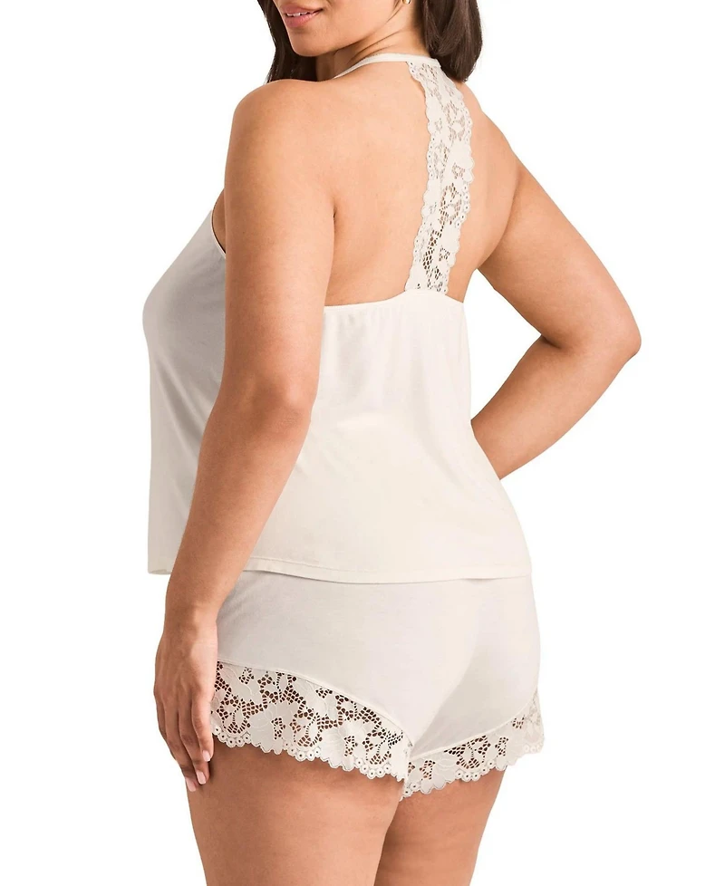 Adore Me Plus Jacky Pajama Cami & Shorts Set