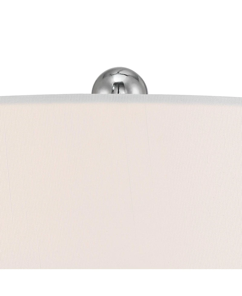 360 Lighting Travis Small Modern Coastal Accent 3-Way Table Lamp Marble Finish Ceramic Single Living Room Bedroom
