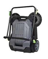 Sugift Walk-behind Hand Push Floor Sweeper, 25.6 inch Sweeping Width, Manual, Adjustable