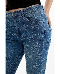 Desigual Women's Flared denim trousers