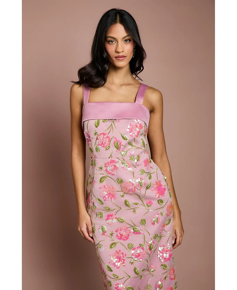 Coast Women's Sequin Floral Pencil Dress