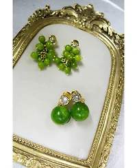 Classicharms Olivia Peridot Bead Drop Earrings