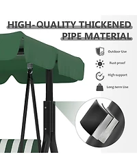 GarveeLife Outdoor Porch Swing with Adjustable Canopy