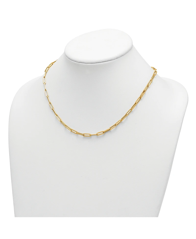 Macy's Paperclip Chain Necklace in 18k Yellow Gold